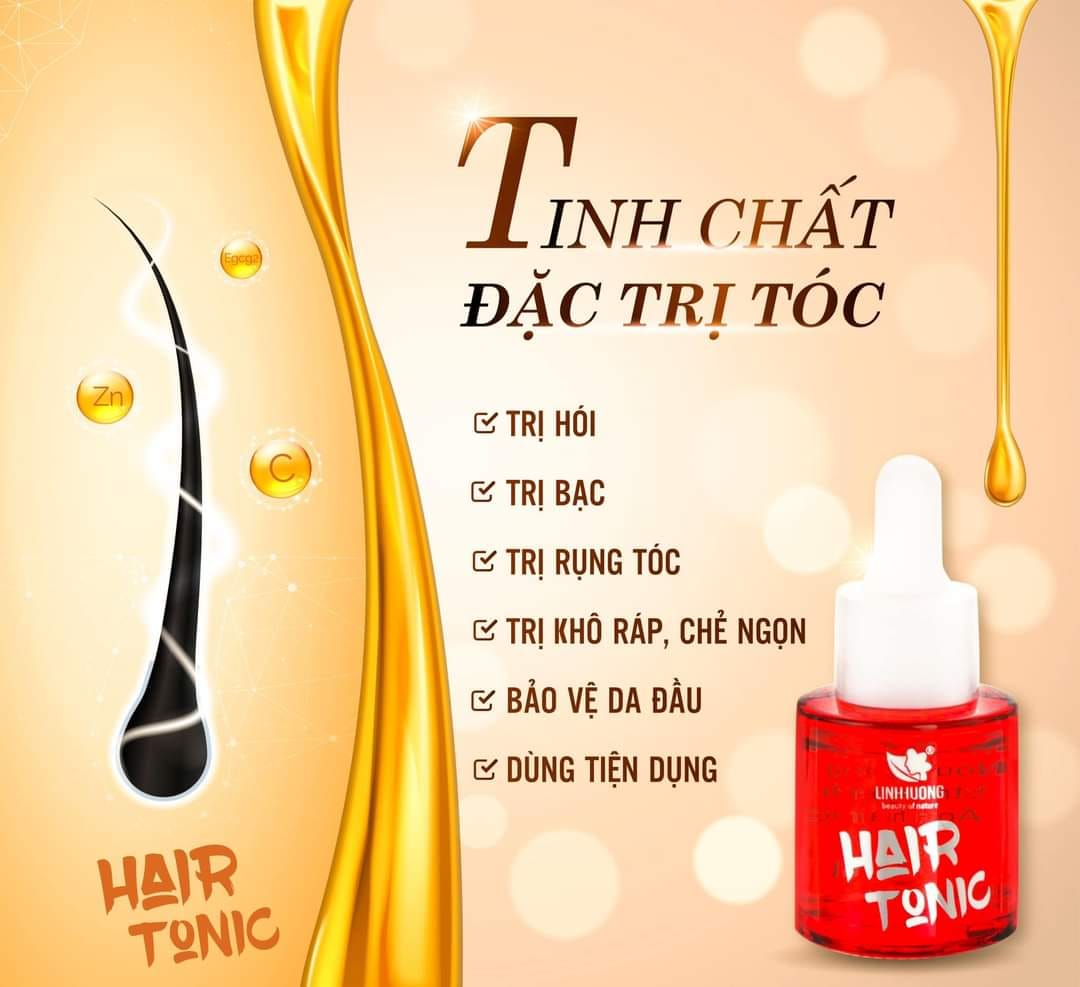 Tinh Chất Đặc trị hói đầu, bạc tóc, rụng tóc, kích thích mọc tóc, mi - Hair Tonic Linh Hương