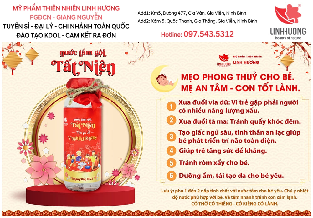 Nước Tắm Gội Tất Niên | Món Quà Tết Ý Nghĩa Trọn Đầy | Mỹ Phẩm Linh Hương | Đại Lý Giang Nguyễn